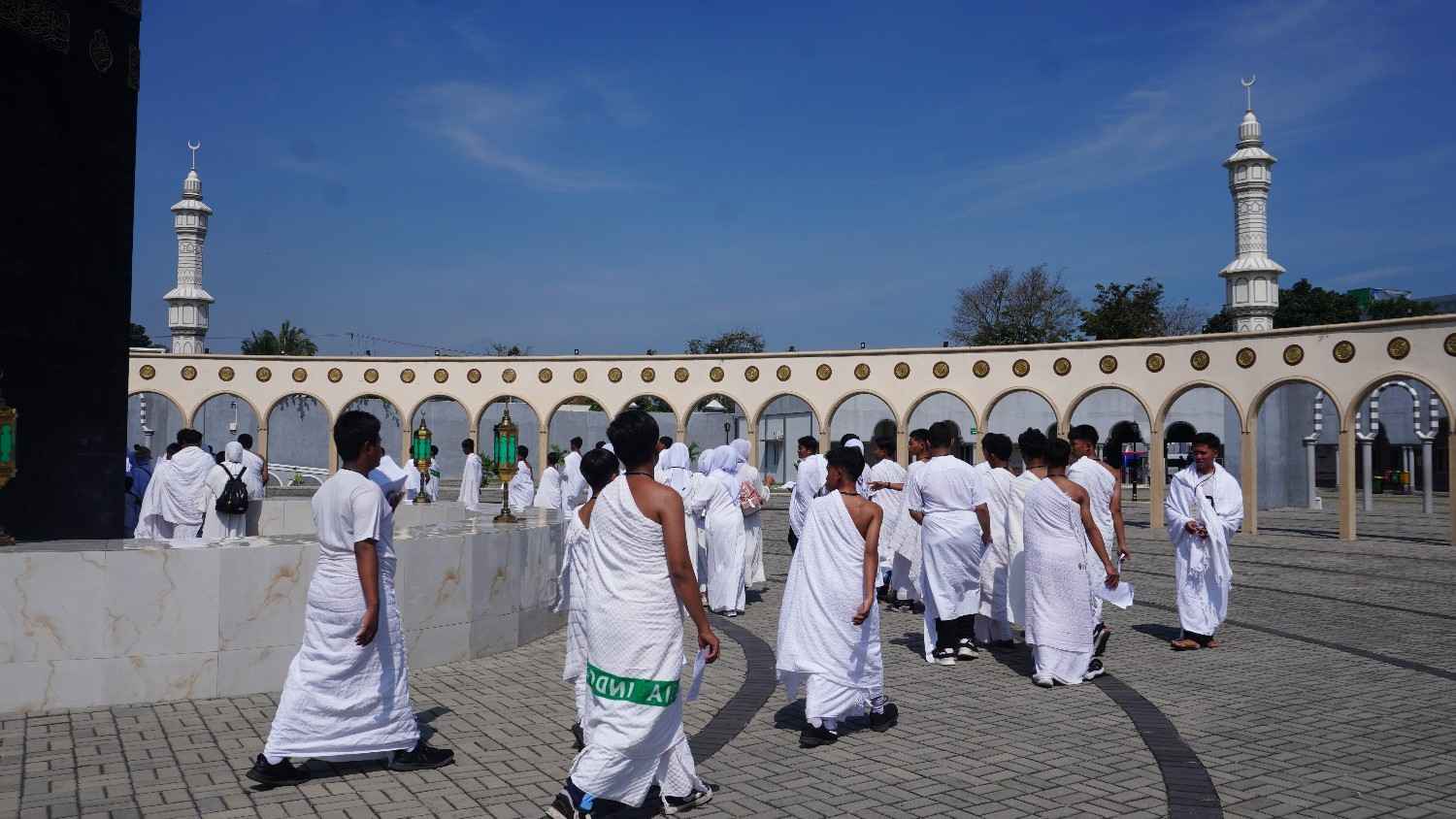 Manasik Haji Murid Kelas 7 SMP Muhammadiyah Ngemplak di Boyolali
