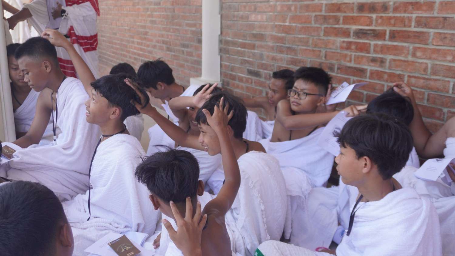 Manasik Haji Murid Kelas 7 SMP Muhammadiyah Ngemplak di Boyolali